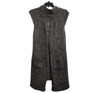 BCBG MaxAzria Duster Vest Sleeveless Brown Cardigan. Size Small.
